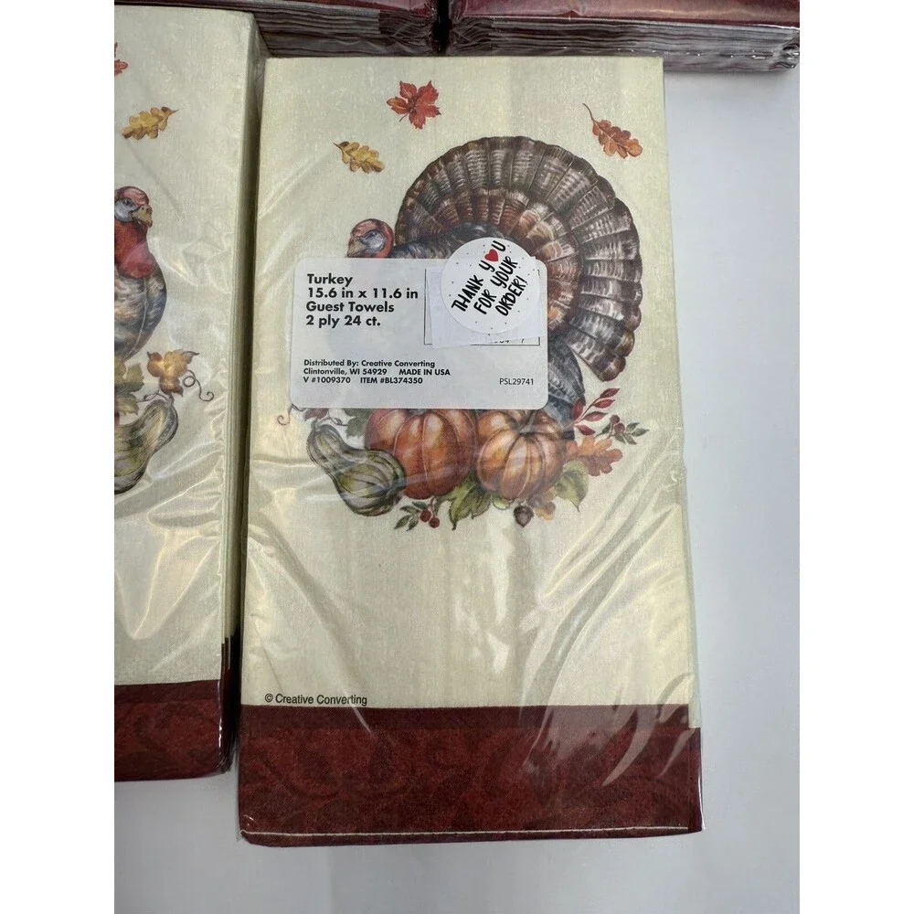 120 Thanksgiving Napkins – Timeless Turkey 2-Ply Dinner Paper USA Made Tableware